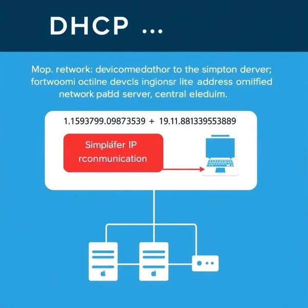 ネットワーク通信におけるDHCPの役割を理解する図