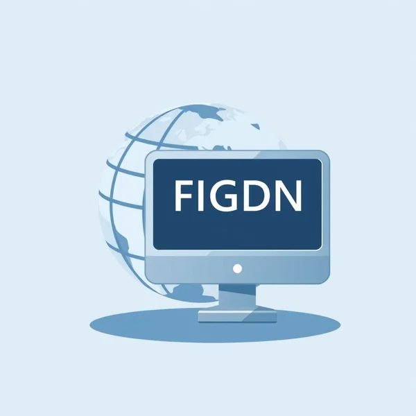 Visuelle Darstellung der FQDN-Struktur zur Unterstützung des Verständnisses von FQDN