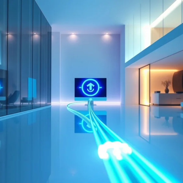FTTH（Fiber to the Home）接続を示す図
