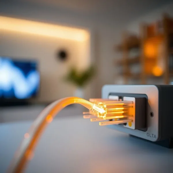 Диаграмма, иллюстрирующая соединение FTTH (Fiber to the Home)