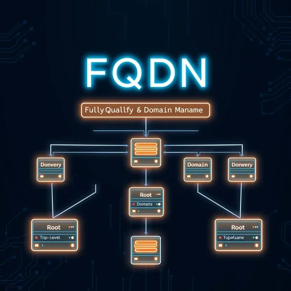 Visuele weergave van de FQDN-structuur ter ondersteuning van het begrip van FQDN