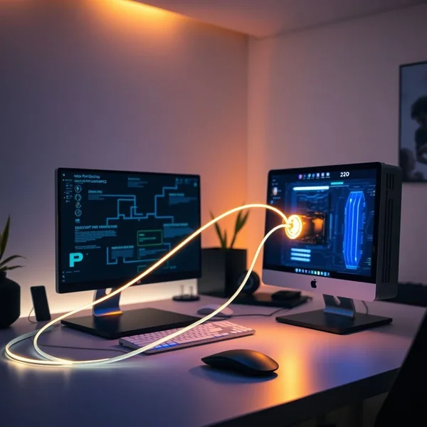 说明FTTH（Fiber to the Home，光纤到户）连接的示意图