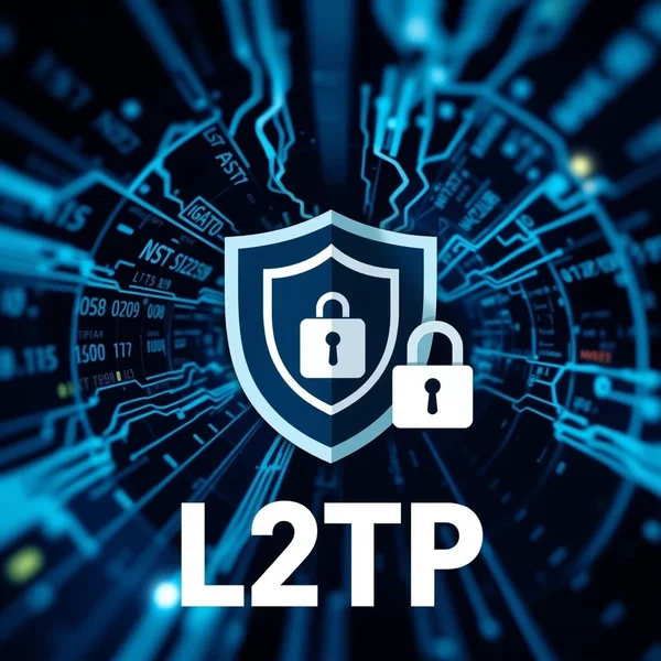 Image illustrating the concept of a network tunnel with L2TP highlighted, aiding in understanding the L2TP meaning