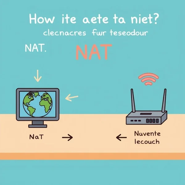 Diagram explaining how NAT (Network Address Translation) works