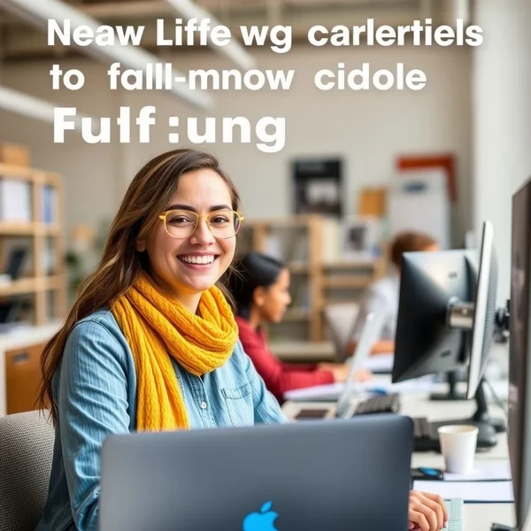 Bild, das jemanden zeigt, der bei seinem rewarding job glücklich ist