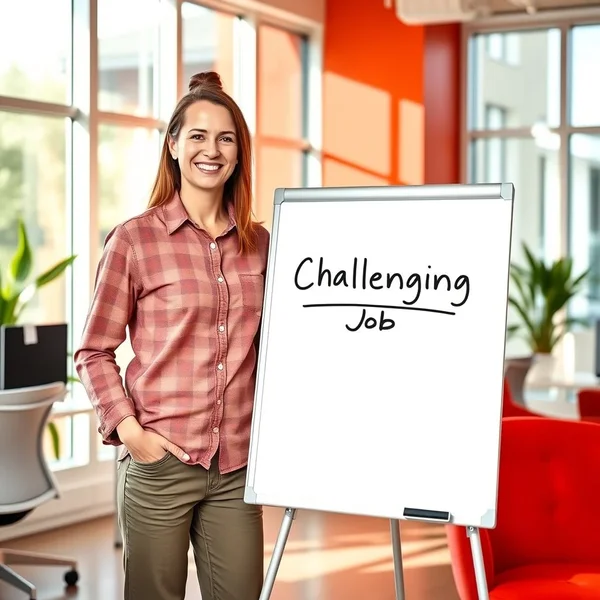 ความหมายของคำจับคู่ challenging job