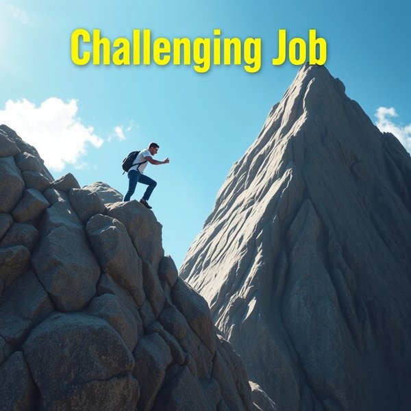 The meaning of the collocation challenging job