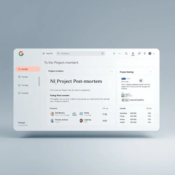 A professional Project Post-Mortem Invitation Email