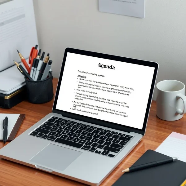 How to Write a Professional Meeting Agenda Email