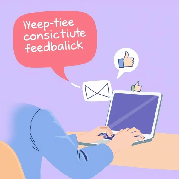Un'illustrazione che mostra come scrivere un Feedback Request Email