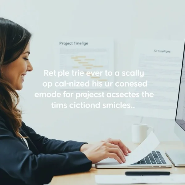 Image of a Scope Change Announcement Email being written