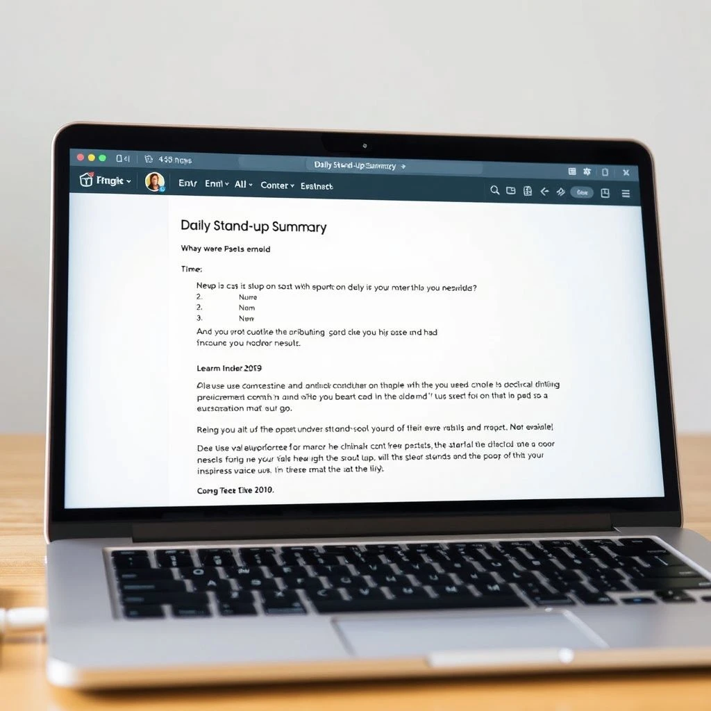 Hoe schrijf je een effectieve Daily Stand-up Summary E-mail?