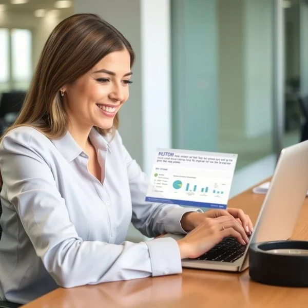 Een professional die een Project Plan Review Request Email schrijft