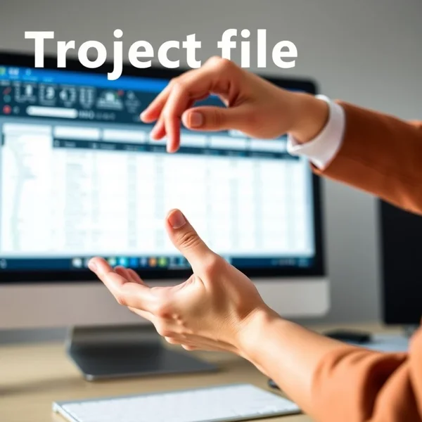 Bir dizüstü bilgisayarda yazılan Project Handover E-postasının görüntüsü