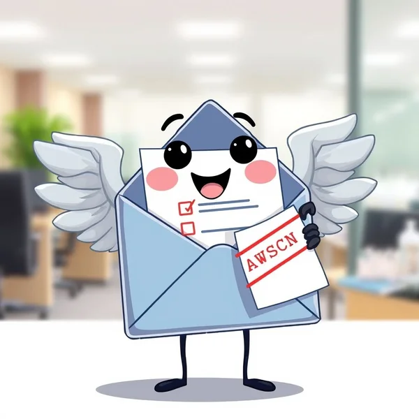 Ein Symbol einer Checkliste mit einer Uhr, das eine Overdue Task Follow-up E-Mail symbolisiert