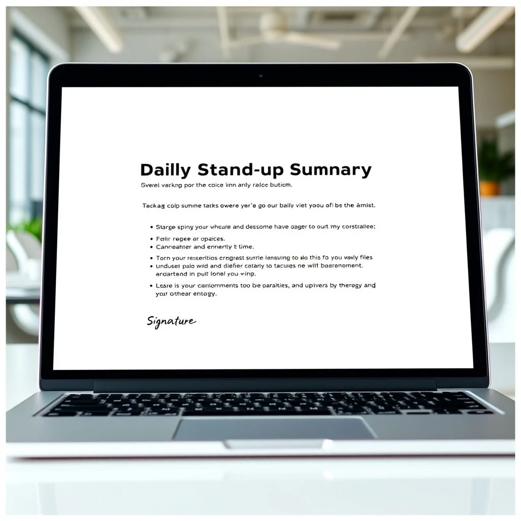 Wie man eine effektive Daily Stand-up Summary E-Mail schreibt