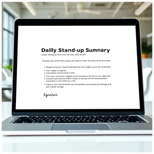 Wie man eine effektive Daily Stand-up Summary E-Mail schreibt