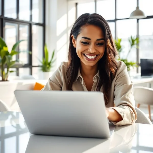 A person writing a Task Volunteering Email on a laptop