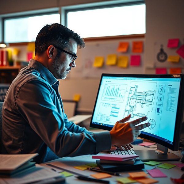 A professional writing a Project Plan Review Request Email