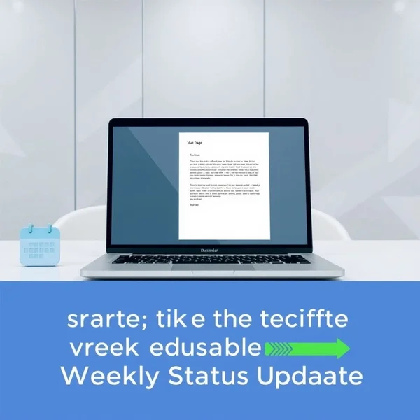 An example of a professional Weekly Status Update Email