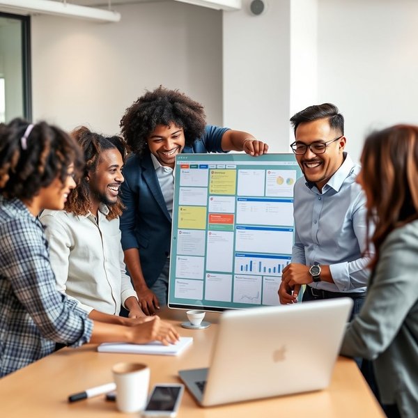 Un gráfico que muestra cómo escribir un correo de presentación de un Cross-functional Team