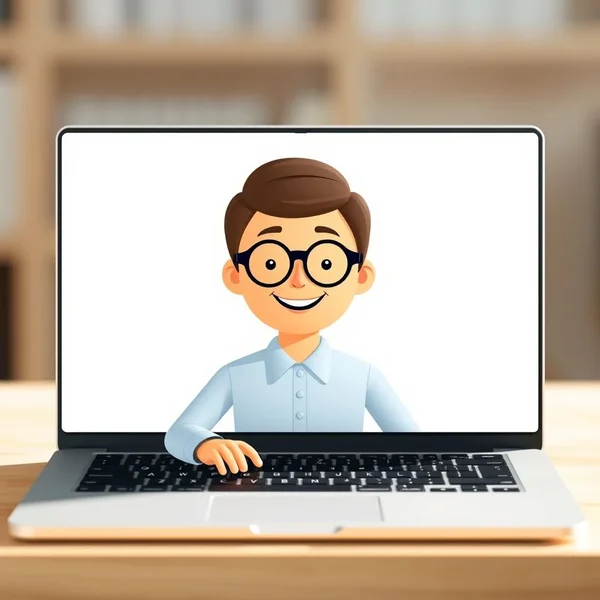 A professional Sick Day Notification Email being written on a laptop