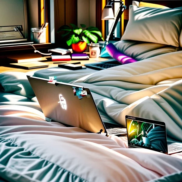 A professional Sick Day Notification Email being written on a laptop