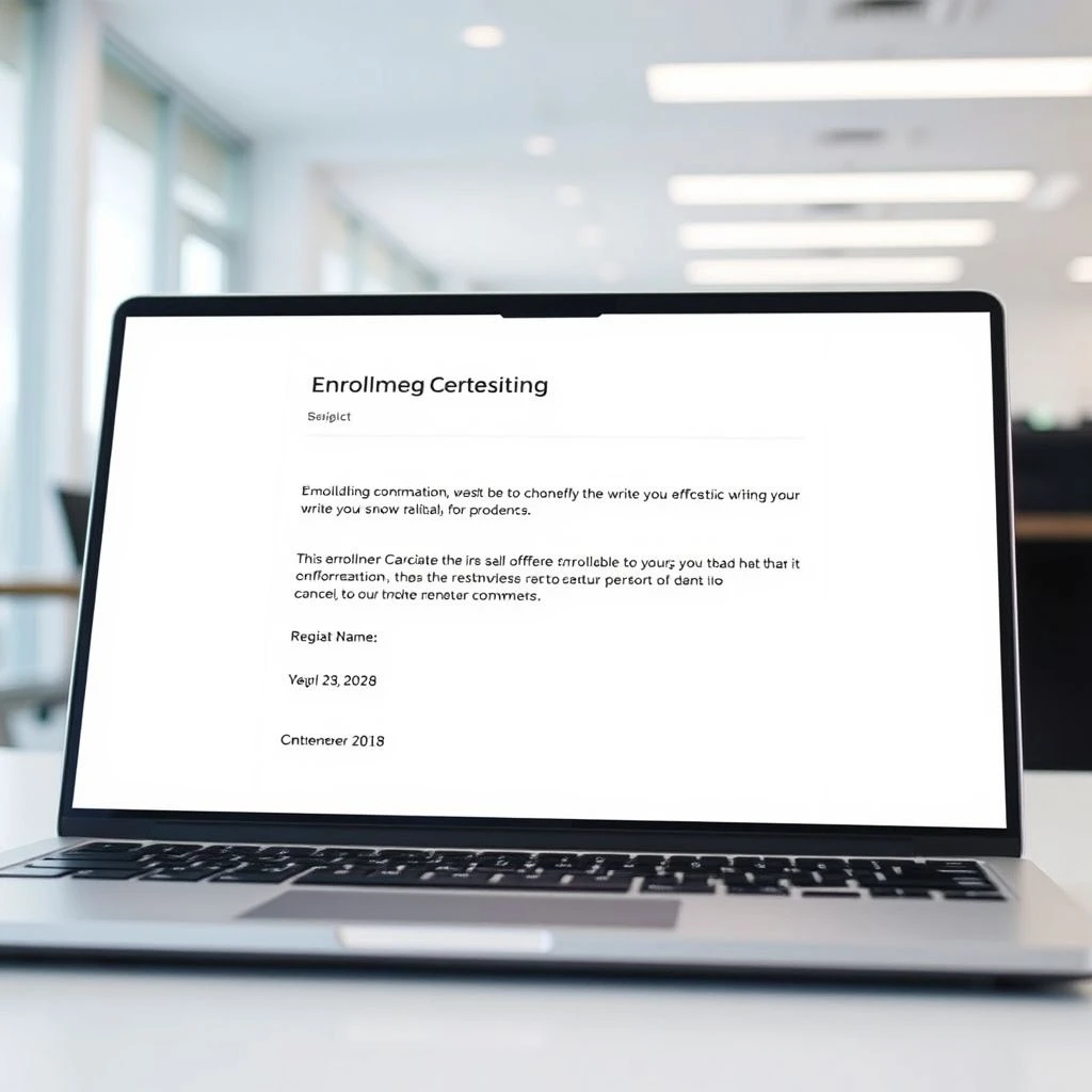 Come scrivere una email di Conferma di Iscrizione Workshop Enrollment Confirmation