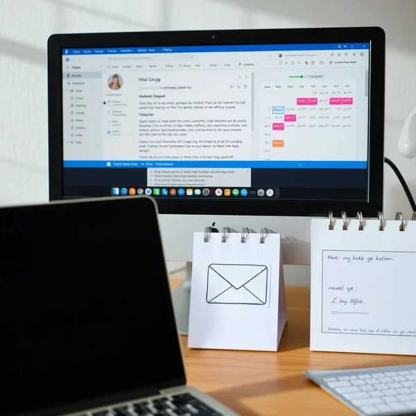 Un’immagine che mostra un calendario e un’icona email, che simboleggia un’Exit Interview Scheduling Email