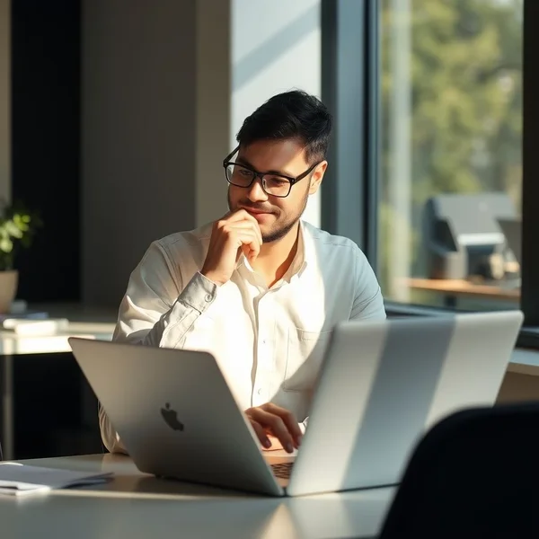 Image showing a person writing a Promotion Discussion Request Email