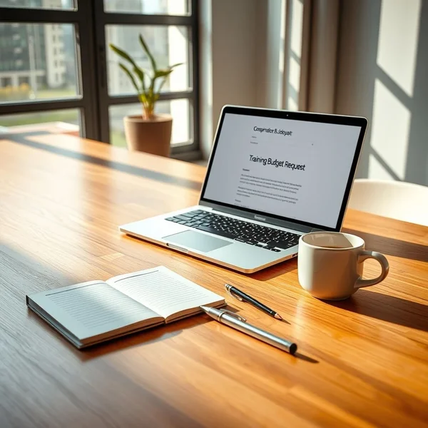 An illustration showing how to write a Training Budget Request Email