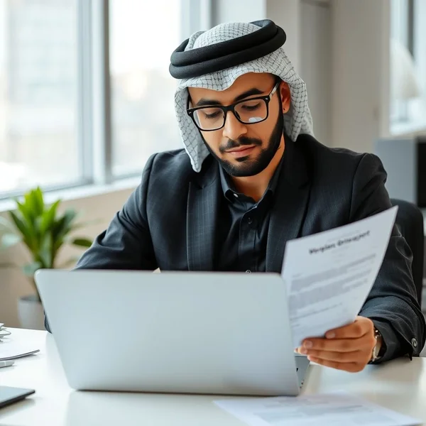 A person carefully writing a Workplace Grievance Report Email on a laptop