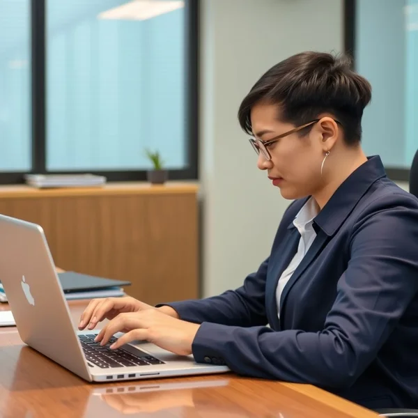 Hình ảnh một người đang viết Email Từ Chối Yêu Cầu Nghỉ Phép