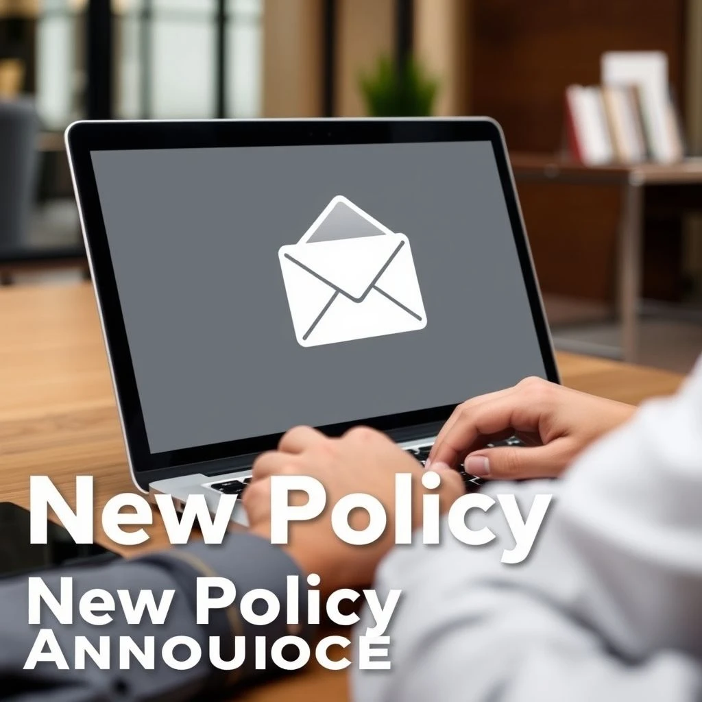 Cara Menulis Email Pengumuman Kebijakan Baru New Policy Announcement yang Efektif