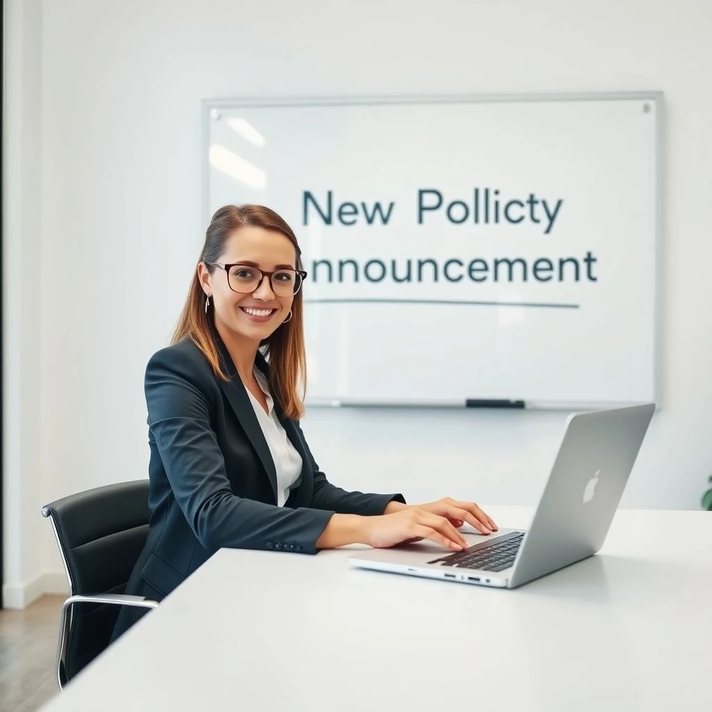 Comment rédiger un courriel d’annonce de New Policy Announcement pour une communication efficace