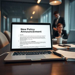 Как написать электронное письмо об объявлении новой политики New Policy Announcement для эффективной бизнес-коммуникации