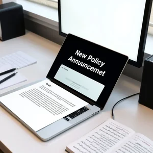 New Policy Announcement كيفية كتابة بريد إلكتروني لإعلان سياسة جديدة