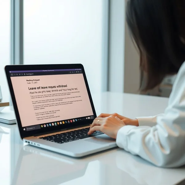 Leave Request Withdrawal Email