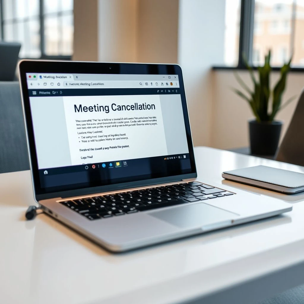 Hoe schrijf je een Meeting Cancellation Email en tips voor duidelijke zakelijke communicatie