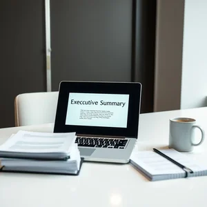 Executive Meeting Summary วิธีเขียนอีเมล โครงสร้าง คำศัพท์ ตัวอย่าง สรุป