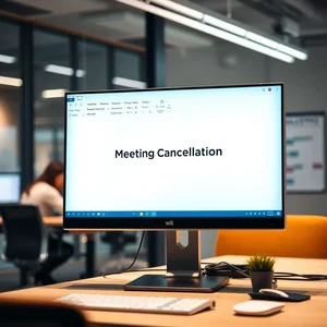 วิธีเขียนอีเมล Meeting Cancellation ครอบคลุมโครงสร้าง คำศัพท์ ตัวอย่างและบทสรุป