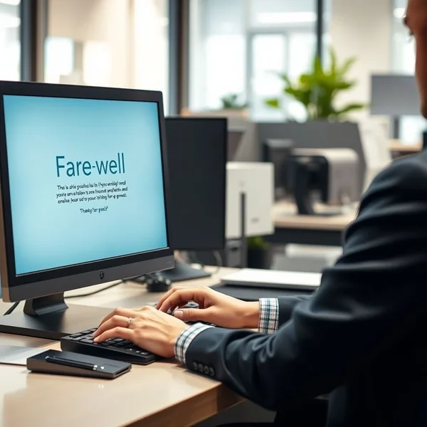 How to Write a Farewell Email