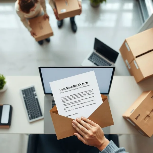 Desk Move Notification Email