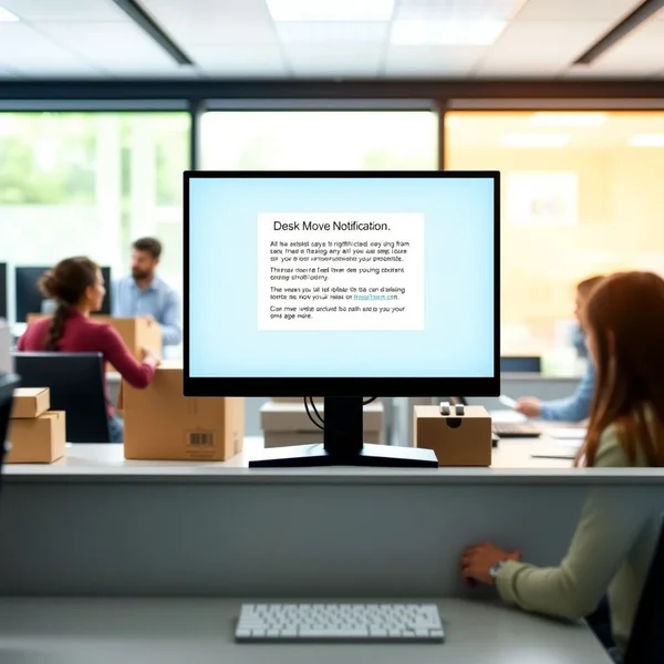 Desk Move Notification Email