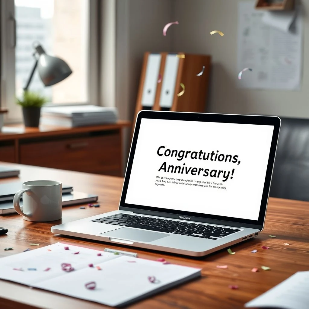Cómo escribir un correo de Work Anniversary Congratulations: estructura y ejemplo