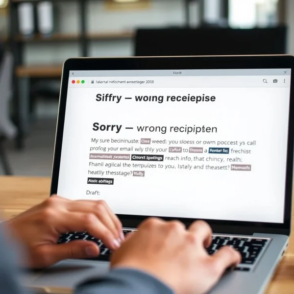 Sent to Wrong Person Apology Email