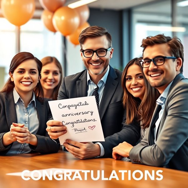 Work Anniversary Congratulations Email