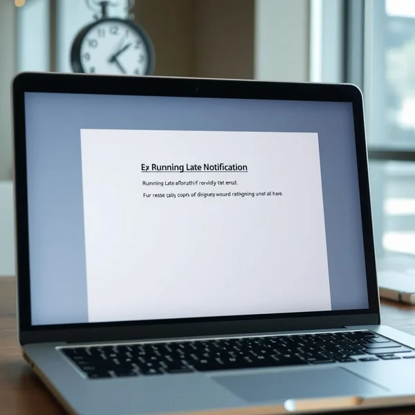 How to Write a Running Late Notification Email