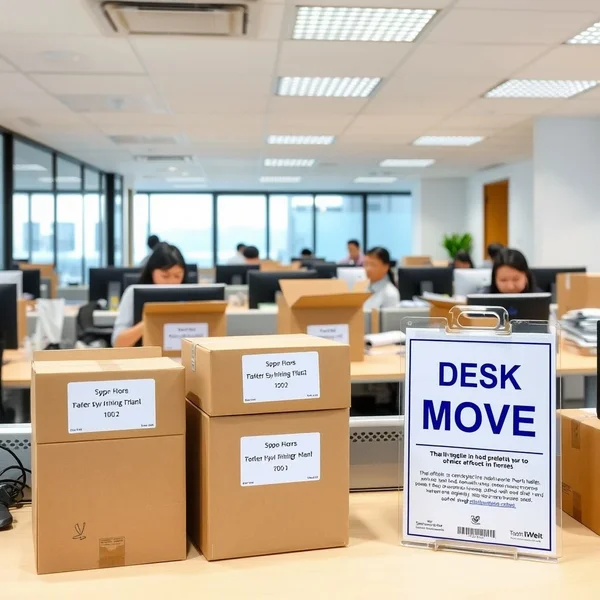 Desk Move Notification Email