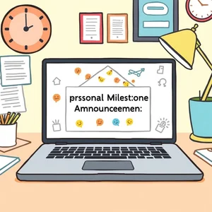 개인 이정표 발표 이메일 작성법 Personal Milestone Announcement 영문 이메일 마스터 가이드